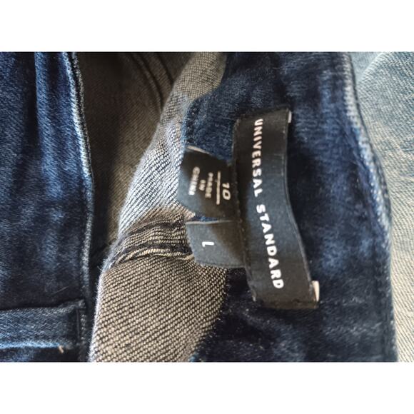 Universal Standard Dylan High Rise Tapered Jeans 29 Inch Size 10 dark indigo - Picture 5 of 5